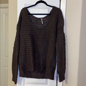 Free People Brown Sweater